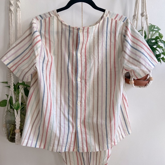 Madewell Button-Back Tie Tee - Picture 4 of 7